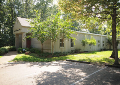 exterior shot of a small school